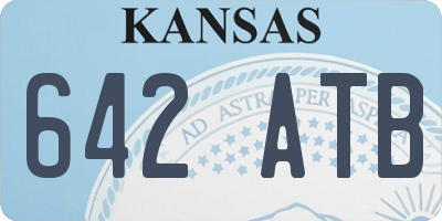 KS license plate 642ATB