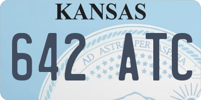 KS license plate 642ATC