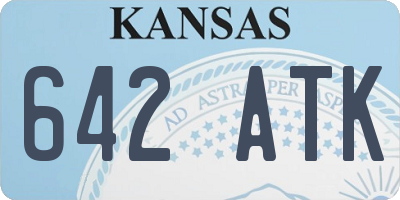 KS license plate 642ATK