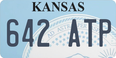 KS license plate 642ATP