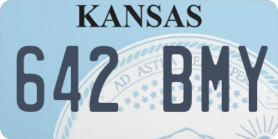 KS license plate 642BMY