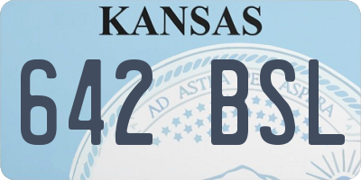 KS license plate 642BSL