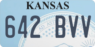 KS license plate 642BVV
