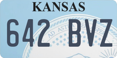 KS license plate 642BVZ