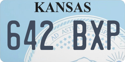 KS license plate 642BXP