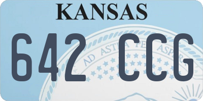 KS license plate 642CCG
