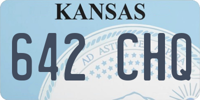 KS license plate 642CHQ