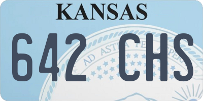 KS license plate 642CHS