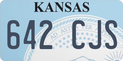 KS license plate 642CJS