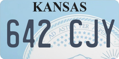 KS license plate 642CJY