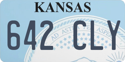 KS license plate 642CLY