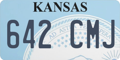 KS license plate 642CMJ
