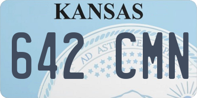 KS license plate 642CMN