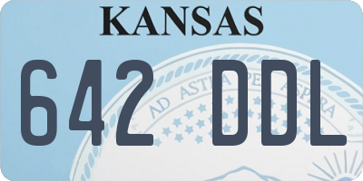 KS license plate 642DDL
