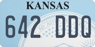 KS license plate 642DDQ