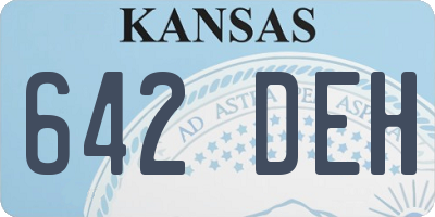 KS license plate 642DEH