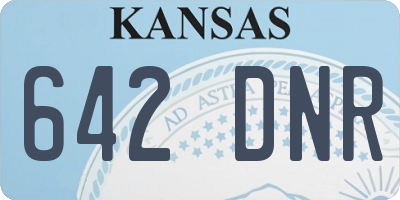 KS license plate 642DNR