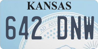 KS license plate 642DNW