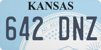 KS license plate 642DNZ