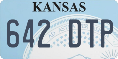 KS license plate 642DTP