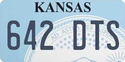 KS license plate 642DTS