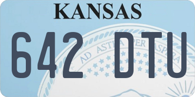 KS license plate 642DTU