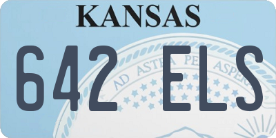 KS license plate 642ELS