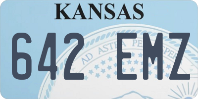 KS license plate 642EMZ