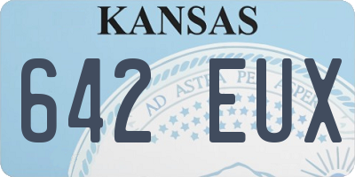 KS license plate 642EUX