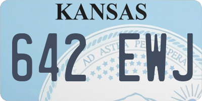 KS license plate 642EWJ