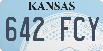 KS license plate 642FCY