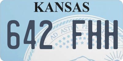KS license plate 642FHH