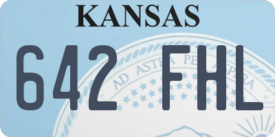 KS license plate 642FHL