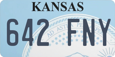 KS license plate 642FNY