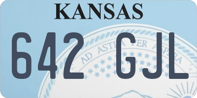 KS license plate 642GJL