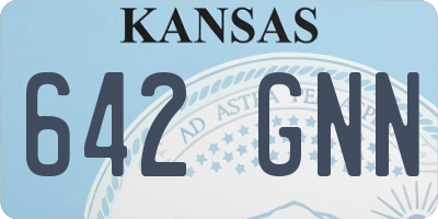 KS license plate 642GNN