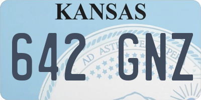 KS license plate 642GNZ