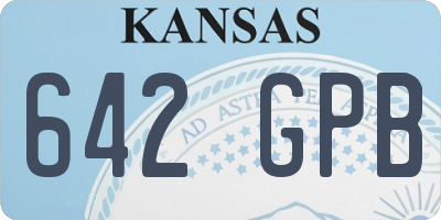 KS license plate 642GPB