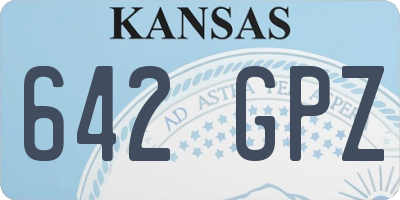 KS license plate 642GPZ