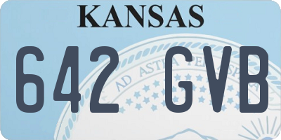 KS license plate 642GVB