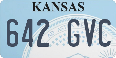 KS license plate 642GVC