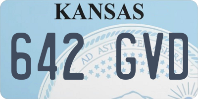 KS license plate 642GVD