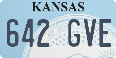 KS license plate 642GVE
