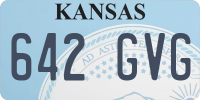 KS license plate 642GVG