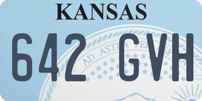 KS license plate 642GVH