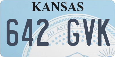 KS license plate 642GVK