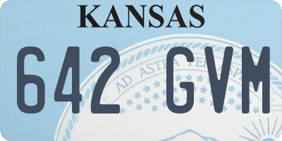 KS license plate 642GVM