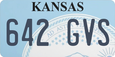 KS license plate 642GVS