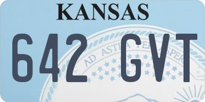 KS license plate 642GVT