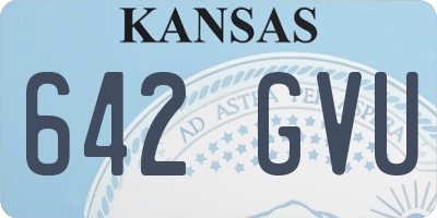 KS license plate 642GVU